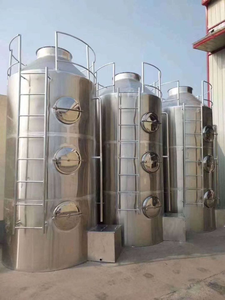 铅锌冶炼厂酸碱性废气喷淋塔安装